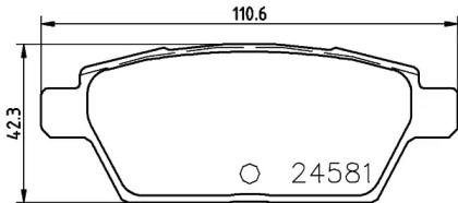 Гальмівні колодки на Mazda 6 GH Nisshinbo NP5026.