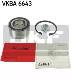 Ступичний підшипник на Opel Agila  SKF VKBA 6643.