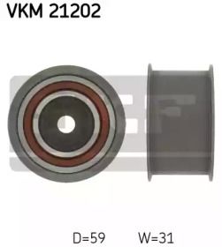 Обводной ролик ГРМ на Audi A8  SKF VKM 21202.
