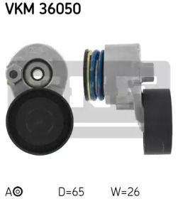 Натяжний ролик ременя генератора на Renault Grand Scenic 2 SKF VKM 36050.