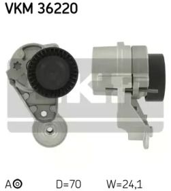 Натяжний ролик ременя генератора на Вольво С60  SKF VKM 36220.
