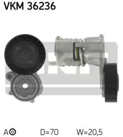 Натяжний ролик ременя генератора на Вольво В50  SKF VKM 36236.