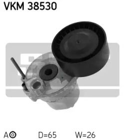 Натяжной ролик ремня генератора на Мерседес W205 SKF VKM 38530.