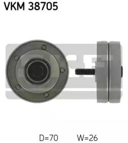 Ролик ремня генератора на Мини Купер  SKF VKM 38705.