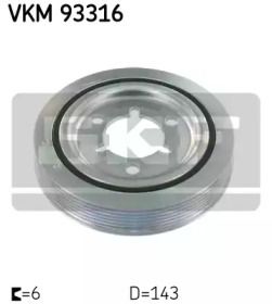 Шків колінвалу SKF VKM 93316.