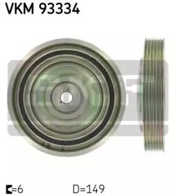 Шків колінвалу на Peugeot 206  SKF VKM 93334.