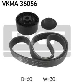 Комплект приводного ременя SKF VKMA 36056.