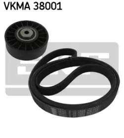 Комплект приводного ременя SKF VKMA 38001.