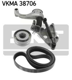 Комплект приводного ремня на Mini Cooper  SKF VKMA 38706.