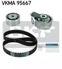 Комплект ременя ГРМ на Hyundai Elantra  SKF VKMA 95667.