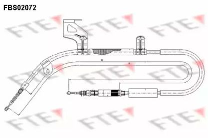 Трос ручника FTE FBS02072.