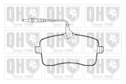 Тормозные колодки на Пежо 407  Quinton Hazell BP1437.