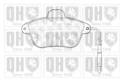 Гальмівні колодки на Пежо 605  Quinton Hazell BP700.