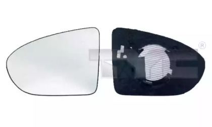 Левое стекло зеркала заднего вида на Nissan Qashqai J10 Tyc 324-0030-1.