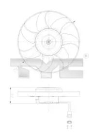 Вентилятор охлаждения радиатора Tyc 837-0025.