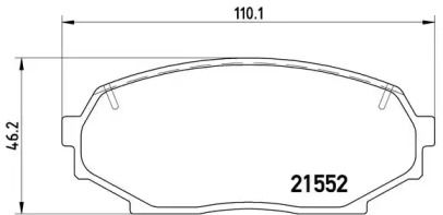 Тормозные колодки Brembo P 49 017.