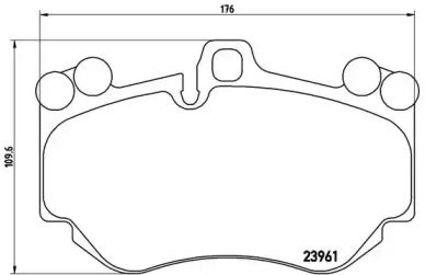 Гальмівні колодки Brembo P 65 016.