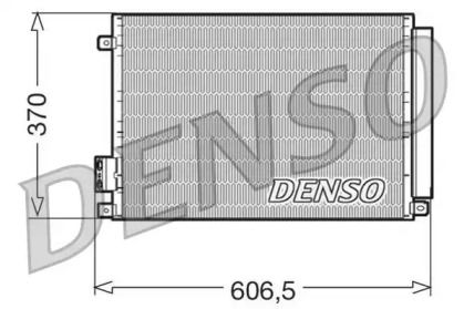 Радиатор кондиционера на Fiat 500  Denso DCN09045.