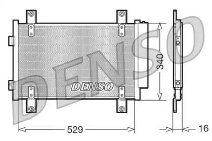 Радиатор кондиционера на Ситроен Джампер  Denso DCN09049.