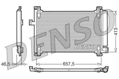 Радіатор кондиціонера на Fiat Multipla  Denso DCN09083.