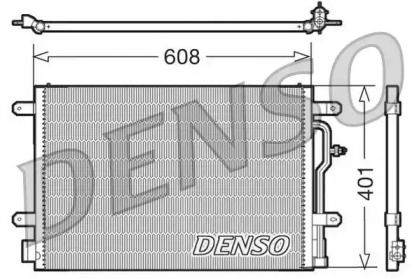 Радіатор кондиціонера на Audi A4 B6 Denso DCN02012.