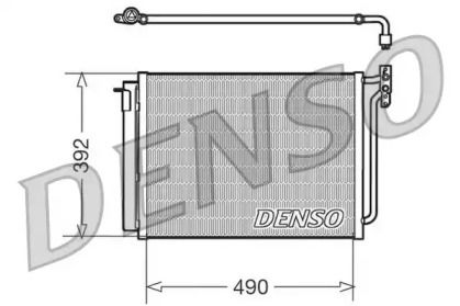 Радиатор кондиционера на БМВ Х5  Denso DCN05009.