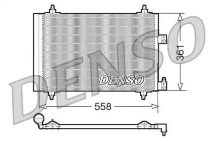 Радиатор кондиционера на Ситроен С5  Denso DCN07005.