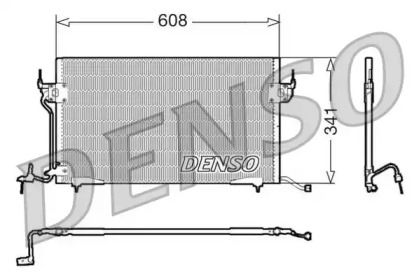Радиатор кондиционера на Пежо 306  Denso DCN21010.
