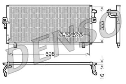 Радиатор кондиционера на Ниссан Примера  Denso DCN46010.