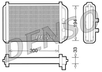 Радіатор печі Denso DRR09033.