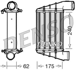Интеркулер на Ауди A4 Б5 Denso DIT02001.