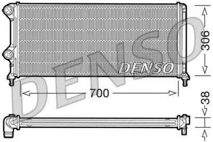 Алюминиевый радиатор охлаждения двигателя Denso DRM09060.