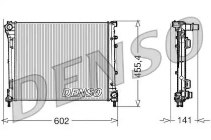 Алюмінієвий радіатор охолодження двигуна Denso DRM09160.