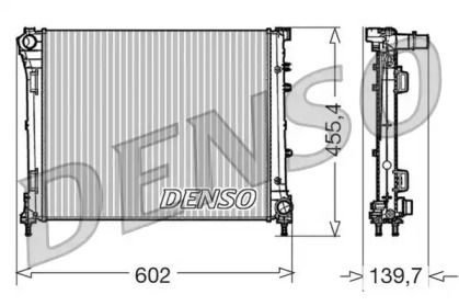 Алюминиевый радиатор охлаждения двигателя Denso DRM09162.