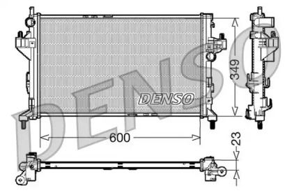Алюмінієвий радіатор охолодження двигуна Denso DRM20045.