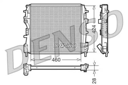 Алюминиевый радиатор охлаждения двигателя Denso DRM23019.