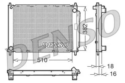 Радиатор охлаждения двигателя Denso DRM23100.
