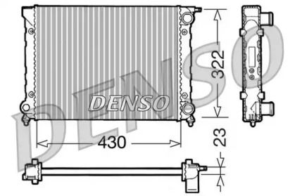 Алюмінієвий радіатор охолодження двигуна Denso DRM32004.