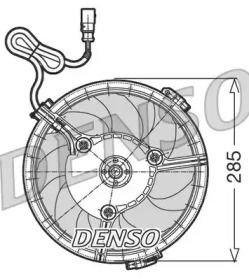 Вентилятор охлаждения радиатора на Ауди А8  Denso DER02005.
