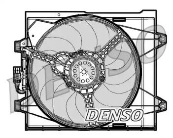Вентилятор охлаждения радиатора на Fiat 500  Denso DER09046.