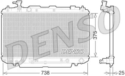 Радіатор охолодження двигуна Denso DRM50064.