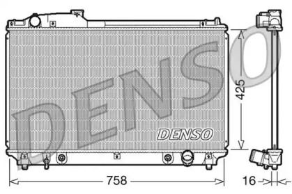 Алюмінієвий радіатор охолодження двигуна на Lexus LS  Denso DRM51003.