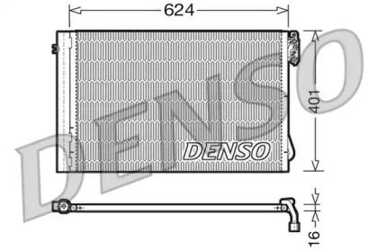 Радіатор кондиціонера на BMW X1  Denso DCN05011.