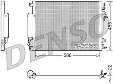 Радиатор кондиционера на Крайслер 300С  Denso DCN06001.