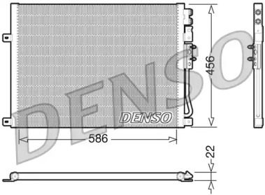 Радиатор кондиционера Denso DCN06009.