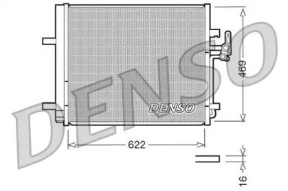 Радиатор кондиционера на Ford Galaxy  Denso DCN10016.