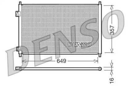 Радиатор кондиционера Denso DCN40008.