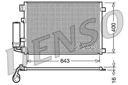 Радиатор кондиционера Denso DCN46002.