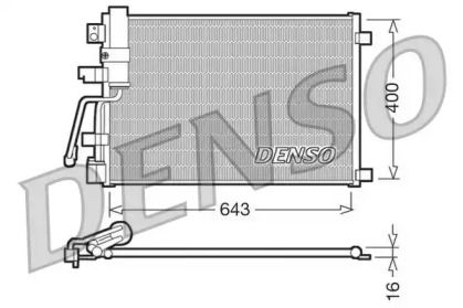 Радиатор кондиционера Denso DCN46003.
