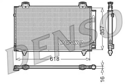 Радиатор кондиционера на Мерседес С класс  Denso DCN50004.
